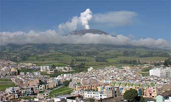 Galeras volcano, in Colombia