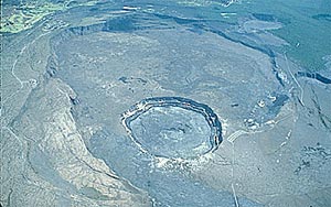 Caldera at the summit of Hawaii’s Kilauea